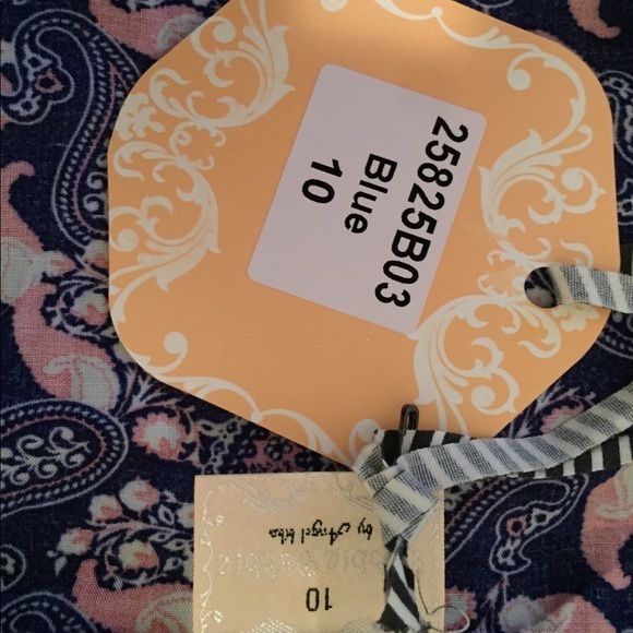 Princess Polly colorful blue wrap dress, Size 10 (AUS) - Picture 7 of 7